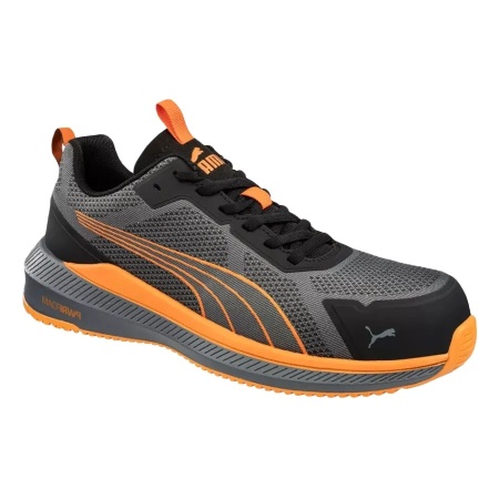 Puma Slide Grey/Orange S1PS - Pantofi de protectie ESD (S1PS, ESD, FO, HRO, SR)
