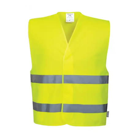 C474 Yellow - Vesta de protectie reflectorizanta, galben neon