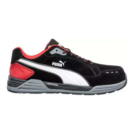 Puma Airtwist Red – Pantofi de protectie ESD tip adidas, impermeabili (S3, ESD, SRC, HRO)