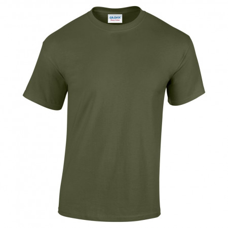 Tricou Gildan Military Green, 100% bumbac