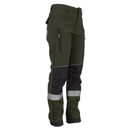 753 - Pantaloni de lucru imblaniti de iarna, material softshell, elastici