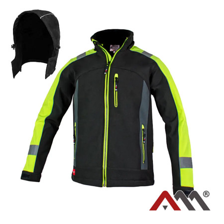 ClassWork - Jacheta Softshell Reflectorizanta HI-VIS, rezistenta la ploaie si vant*