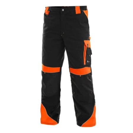 CXS Sirius Brighton - Pantaloni de protectie, negru/portocaliu