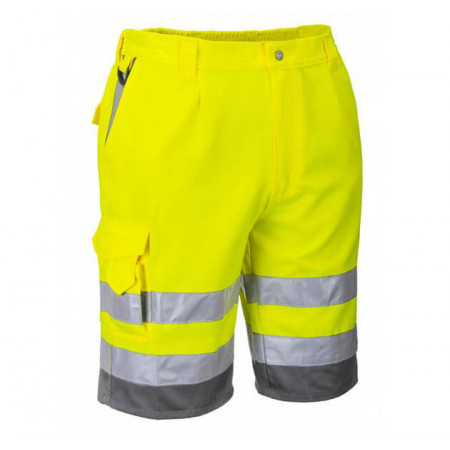 Portwest E043 - Pantaloni de lucru surcti HI-VIS, galben neon