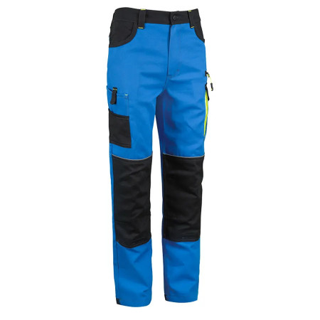 COMFORT-TR-A - Pantaloni de lucru din bumbac 100%, albastru/negru