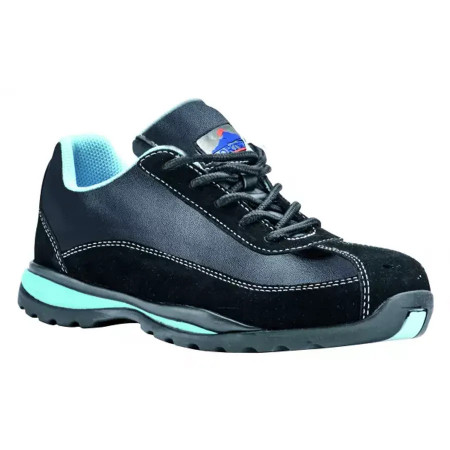 Portwest FW39 - Pantofi de protectie dama, negru/albastru (S1P, SRC)
