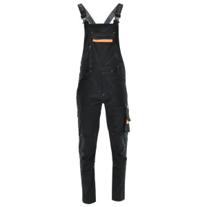 Actiflex - Salopete de lucru felxibile, negru/portocaliu