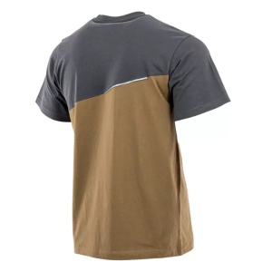 Tricou 100% bumbac, marou/gri