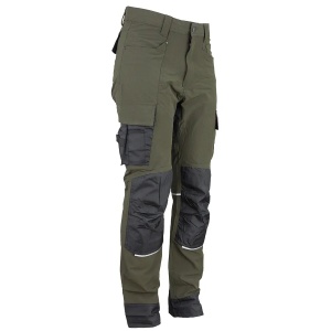 Pantaloni de lucru OUTDOOR, verde/negru