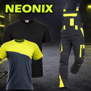 SET NEONIX - Salopeta de lucru + 2 tricouri