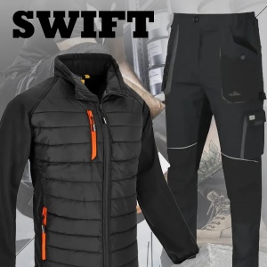 Set SWIFT - Jacheta softshell de iarna + pantaloni de protectie