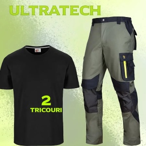 SET Ultratech - Pantaloni de lucru + 2 tricouri