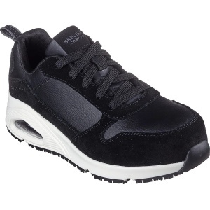 Skechers Uno SR - Elainy - Pantofi de protectie dama cu bombeu compozit , negru (S3L, FO, ESD, SR)