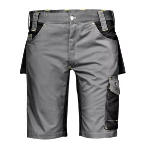 SSY Fusion Massaua - Pantaloni de lucru scurti de calitate superioara, 100% bumbac, gri/negru