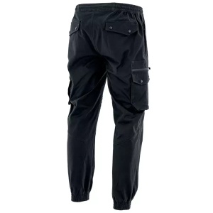 Pantaloni de lucru elastici din bumbac organic – confort si rezistenta, negru