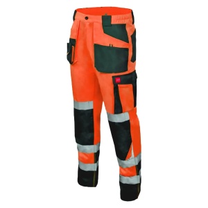 Flash - Pantaloni de lucru reflectorizante, portocaliu