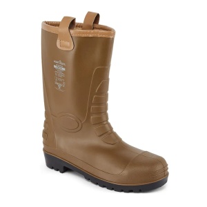 FW75 Brown - Cizme PVC rezistente impotriva substantelor chimice (S5, CI)