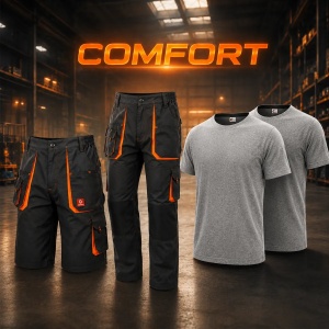 SET COMFORT - Pantaloni de lucru + pantaloni scurti + 2 tricouri