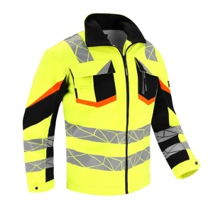 PCR ATRAL - Jacheta Softshell Reflectorizanta HI-VIS, rezistenta la ploaie si vant