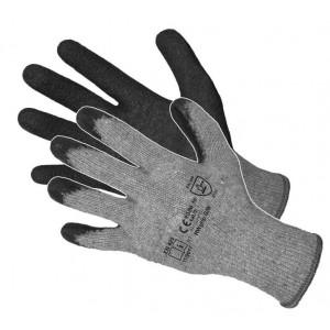 Rwgrip Grey/Black - Manusi de protectie acoperite cu latex