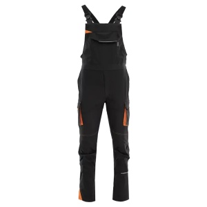 Sara King - Salopete de lucru elastice, grey/orange