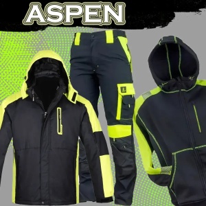 SET Aspen - Geaca de iarna 3 in 1 + pantaloni de lucru + hanorac