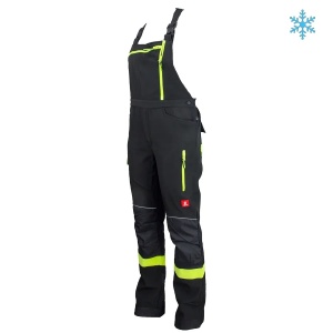 550 - Salopete de lucru imblanite de iarna, material softshell, elastici