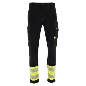 Actiflex - Pantaloni de lucru felxibili, negru/galben