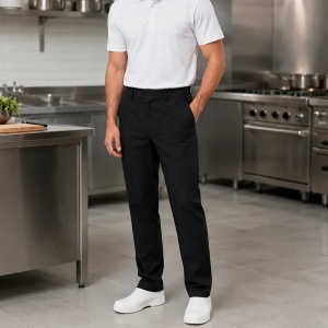 Eddie pantaloni chino de lucru pentru barbati, confortabili si elastici, negri