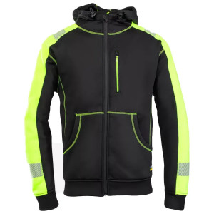 Polstar Rival - Jacheta polar hanorac fleece galben/negru - OUTLET, marimea 3XL