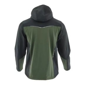 Jacheta softshell, rezistenta la vant, verde/negru