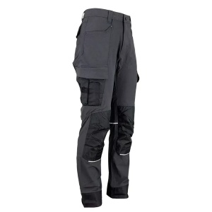 Pantaloni de lucru outdoor - elastici, usori, cu buzunare pentru genunchiere