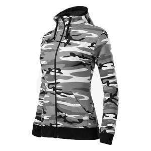 Camo Zipper Hanorac dama