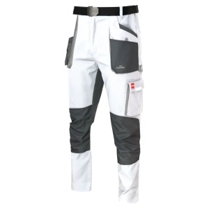 Classic White Strech - Pantaloni de lucru slim