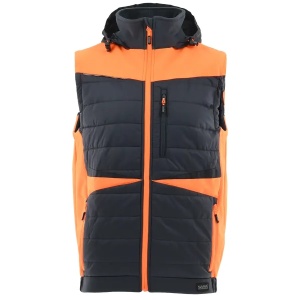 Comfort Plus Orange Hybrid - Vesta de iarna, negru/portocaliu