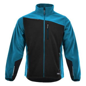 Comfort Plus Petrol Blue - Jacheta polar fleece, albastru petrol/negru