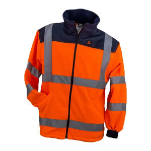 HSV - Jacheta polar fleece reflectorizanta, portocaliu HI-VIS*