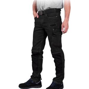 JEANS 303 Black - Pantaloni de lucru tip blugi