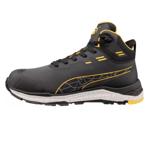 Puma XPLORE Anthr/Yellow Mid – Bocanci de protectie compozit ESD impermeabili (S3S ESD FO HRO SR)
