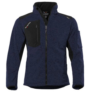 QUALITEX Protectano - Jacheta fleece, albastru/marmorat