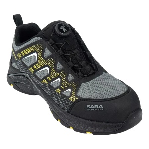 Pantofi de protectie, impermeabili cu sistem de inchidere rapida (S1PS, FO, SR)
