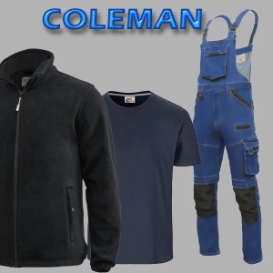 SET COLEMAN - Salopeta de lucru + jacheta fleece + tricou