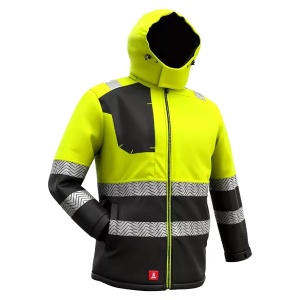 Urgent 979 - Geaca de lucru vizibila, lunga, captusita, cu gluga detasabila
