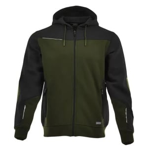 Comofort Plus Olive - Hanorac cu gluga, negru/verde