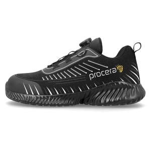 Pantofi de lucru cu sistem de insiretare rapida, negru/gri (S1P, SRA)