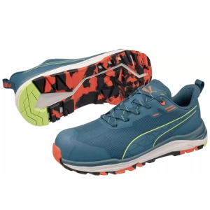 Puma XPLORE Blue Low – Pantofi de protectie compozit ESD impermeabili (S3S ESD FO HRO SR)