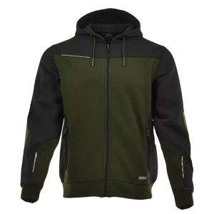 Sara Comfort Olive - Hanorac cu gluga, negru/verde