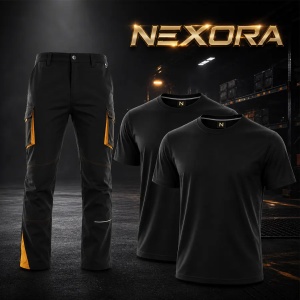 SET NEXORA - Pantaloni de lucru + 2 tricouri