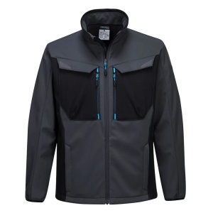 T750 - Jacheta softshell, rezistenta la ploaie si vant, gri - OUTLET, marimea 4XL