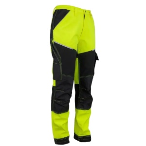751 - Pantaloni de lucru reflectorizanti, imblaniti de iarna, galben